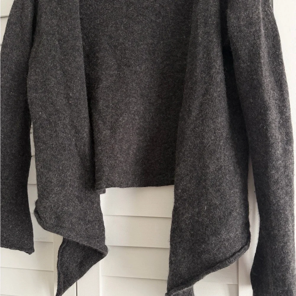 Philosophy Dark Gray Open Front Cardigan - Picture 3 of 7